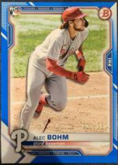 Alec Bohm [Blue] #2 Baseball Cards 2021 Bowman Prices