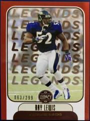 Ray Lewis [Red] Football Cards 2021 Panini Legacy Prices