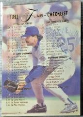 Checklist 109-211 #299 Baseball Cards 1993 Flair Prices