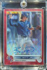 Bobby Witt Jr. [Red Wave] #RA-BW Baseball Cards 2022 Topps Chrome Rookie Autographs Prices