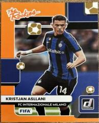 Kristjan Asllani [Orange] Soccer Cards 2022 Panini Donruss The Rookies Prices