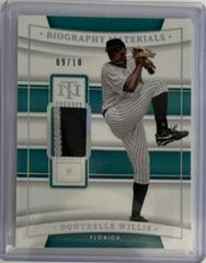 Dontrelle Willis [Holo Silver] #BIO-DW Baseball Cards 2022 Panini National Treasures Biography Materials Prices