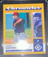 Jack Leiter [Gold] Baseball Cards 2023 Panini Chronicles Prices