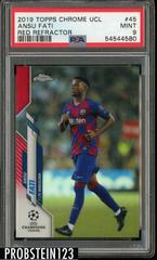 Ansu Fati [Red Refractor] Soccer Cards 2019 Topps Chrome UEFA Champions League Prices