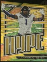 Quentin Johnston [Gold] #HP-9 Football Cards 2023 Panini Prizm Draft Picks Hype Prices