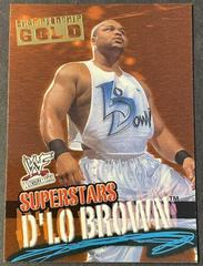 D'Lo Brown [Gold] #50 Wrestling Cards 2001 Fleer WWF Wrestlemania Prices