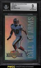 Jerry Rice [Green] Football Cards 1998 Leaf Rookies & Stars Crusade Prices