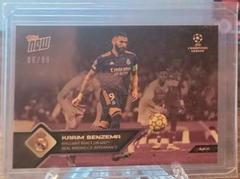 Karim Benzema [Purple] #116 Soccer Cards 2022 Topps Now UEFA Champions League Prices