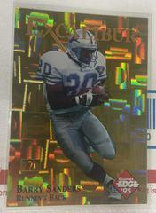 Barry Sanders [Gold Shield Gold Prism] #2 Football Cards 1995 Collector's Edge Excalibur 22K Prices