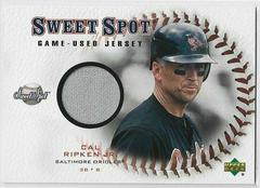 Cal Ripken Jr. #J-CR Baseball Cards 2001 Upper Deck Sweet Spot Game Jersey Prices