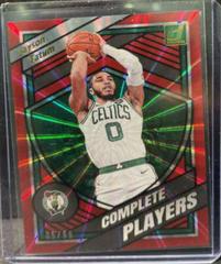 Jayson Tatum [Red Laser] #14 Basketball Cards 2020 Donruss Complete Players Prices