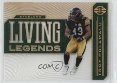 Troy Polamalu [Green] #LL10 Football Cards 2020 Panini Illusions Living Legends Prices
