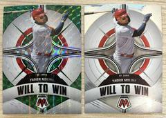 Yadier Molina [Green] #WW-1 Baseball Cards 2022 Panini Mosaic Will to Win Prices