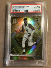 Jaylen Brown Gold Basketball Cards 2017 Panini Spectra Prices