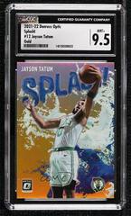 Jayson Tatum [Gold] Basketball Cards 2021 Panini Donruss Optic Splash Prices