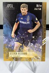 Steven Gerrard [Gold] Soccer Cards 2015 Topps Apex MLS Prices
