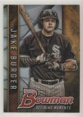 Jake Burger [Refractor] #BDM-JB Baseball Cards 2017 Bowman Draft Defining Moments Prices
