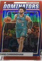 Cade Cunningham [Red Gold Wave] Basketball Cards 2022 Panini Donruss Optic Elite Dominators Prices