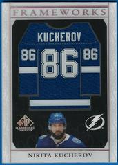 Nikita Kucherov Hockey Cards 2021 SP Game Used Frameworks Prices