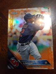 Francisco Lindor [Orange Refractor] Baseball Cards 2016 Topps Chrome Future Stars Prices