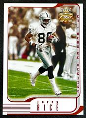 Jerry Rice [Jersey Numbers] Football Cards 2002 Fleer Focus Jersey Edition Prices