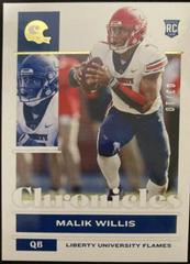 Malik Willis [Gold] #12 Football Cards 2022 Panini Chronicles Draft Picks Prices