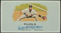 Albert Pujols [Mini Bazooka Back] Baseball Cards 2010 Topps Allen & Ginter Prices
