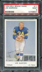 Joe Marconi #11 Football Cards 1959 Bell Brand Rams Prices