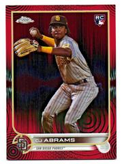 CJ Abrams [Red] #74 Baseball Cards 2022 Topps Chrome Black Prices