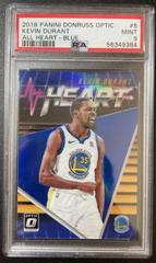 Kevin Durant [Blue] Basketball Cards 2018 Panini Donruss Optic All Heart Prices