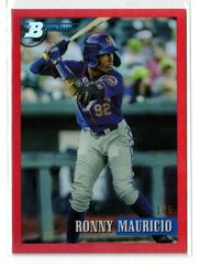 Ronny Mauricio [Chrome Prospect Red] #250 Baseball Cards 2021 Bowman Heritage Prices