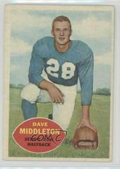 Dave Middleton #43 Football Cards 1960 Topps Prices