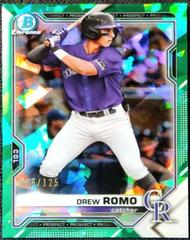 Drew Romo [Green] #BCP-164 Baseball Cards 2021 Bowman Chrome Sapphire Prospects Prices