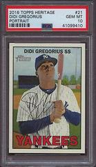 Didi Gregorius [Portrait] #21 Baseball Cards 2016 Topps Heritage Prices