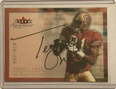 Terrell Owens [Silver] Football Cards 2000 Fleer Autographics Prices