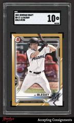 JJ Bleday [Gold] #BD-17 Baseball Cards 2021 Bowman Draft Prices