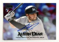 Austin Dean [Black] Baseball Cards 2019 Stadium Club Autographs Prices