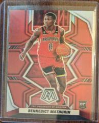 Bennedict Mathurin [Red] #11 Basketball Cards 2022 Panini Chronicles Draft Picks Mosaic Prices