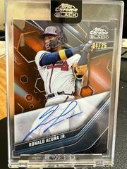 Ronald Acuna Jr. [Orange] #CBA-RAJ Baseball Cards 2023 Topps Chrome Black Autographs Prices
