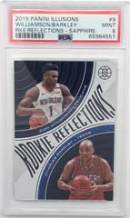 Zion Williamson, Charles Barkley [Sapphire] #9 Basketball Cards 2019 Panini Illusions Rookie Reflections Prices