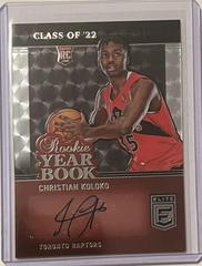 Christian Koloko #RYB-CKK Basketball Cards 2022 Panini Donruss Elite Rookie Yearbook Autographs Prices