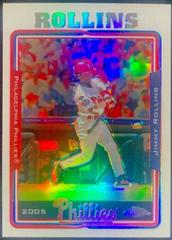 Jimmy Rollins [Refractor] #76 Baseball Cards 2005 Topps Chrome Prices