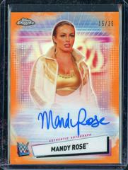 Mandy Rose [Orange Refractor] Wrestling Cards 2021 Topps Chrome WWE Autographs Prices