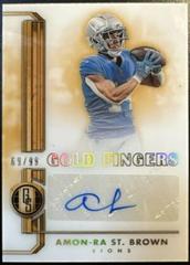 Amon Ra St. Brown #GF-AR Football Cards 2023 Panini Gold Standard Fingers Autographs Prices