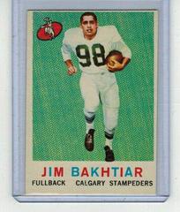 Jim Bakhtiar #20 Football Cards 1959 Topps CFL Prices