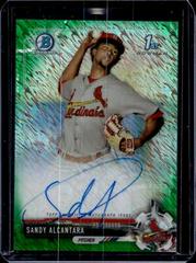 Sandy Alcantara [Chrome Green Shimmer] #CPA-SA Baseball Cards 2017 Bowman Prospect Autographs Prices