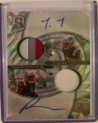 Tyquan Thornton, Pierre Strong Jr. [Wave] Football Cards 2022 Panini Spectra Dual Patch Autographs Prices