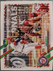 Juan Soto [Snow Field SR] Baseball Cards 2021 Topps Holiday Mega Box Prices