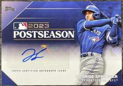 George Springer Baseball Cards 2024 Topps Postseason Performance Autograph Prices