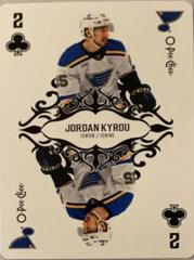 Jordan Kyrou #2-CLUBS Hockey Cards 2023 O-Pee-Chee Playing Cards Prices